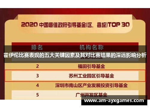 霍伊伦比赛表现的五大关键因素及其对比赛结果的深远影响分析